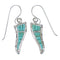 Genuine Sterling Silver Southwestern Turquoise Earrings CX47050